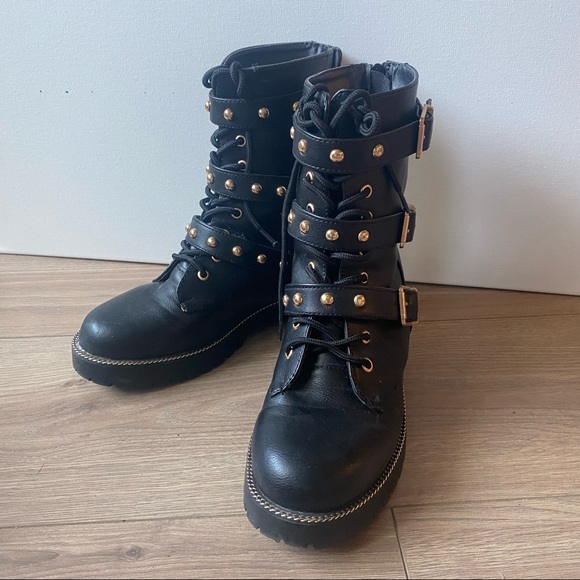 Faux leather boots - Picture 1 of 5